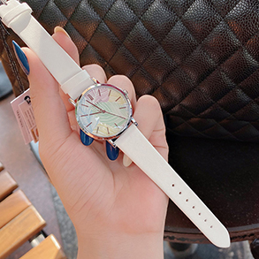 Đồng hồ nữ Julius Hàn Quốc JA 1090A dây da mặt tròn trắng sang chảnh ĐHĐ31901