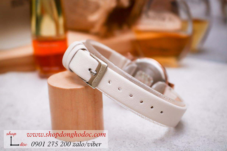 Đồng hồ nữ Hàn Quốc Julius JA 1158A dây da mặt tròn trắng sang chảnh ĐHĐ34101 Đồng hồ nữ Hàn Quốc Julius JA 1158A dây da mặt tròn trắng sang chảnh ĐHĐ34101