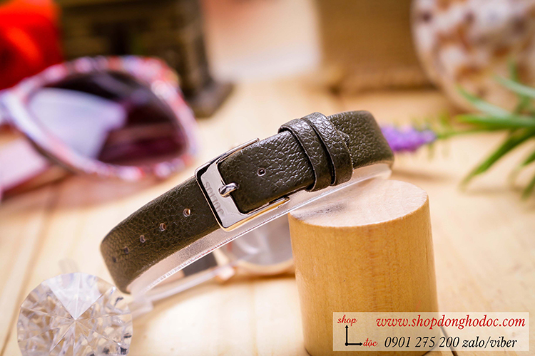 Đồng hồ nữ Hàn Quốc Julius JA 1158E dây da mặt tròn xanh lục cá tính ĐHĐ34102