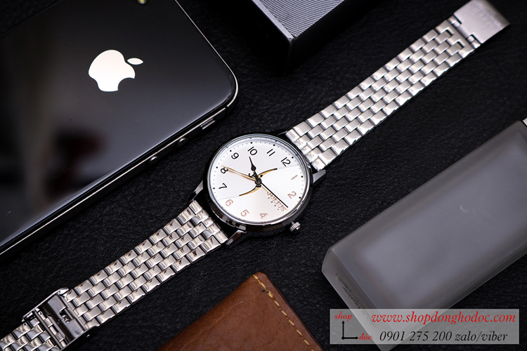 Đồng hồ nữ Julius JA 1265 dây kim loại mặt tròn bạc hiện đại ĐHĐ36401 Đồng hồ nữ Julius JA 1265 dây kim loại mặt tròn bạc hiện đại ĐHĐ36401