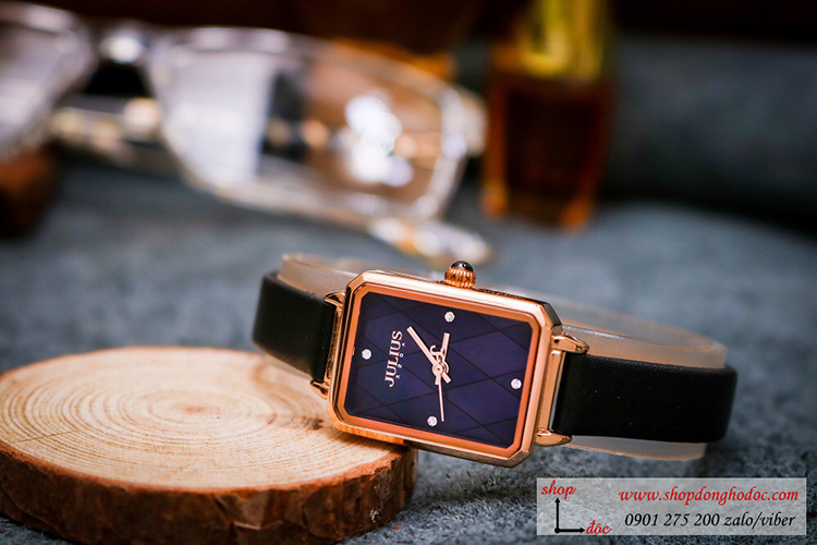 Đồng hồ nữ Julius Hàn Quốc JA 1280B dây da mặt chữ nhật khảm trai xanh cá tính ĐHĐ30302 Đồng hồ nữ Julius Hàn Quốc JA 1280B dây da mặt chữ nhật khảm trai xanh cá tính ĐHĐ30302