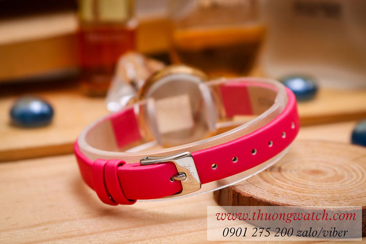 Đồng hồ nữ Julius JA 823D dây da mặt tròn hồng dịu dàng ĐHĐ40803