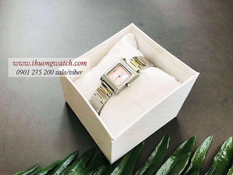 Đồng hồ nữ Skmei dây kim loại bạc mặt vuông hồng nhẹ nhàng ĐHĐ26702 Đồng hồ nữ Skmei dây kim loại bạc mặt vuông hồng nhẹ nhàng ĐHĐ26702